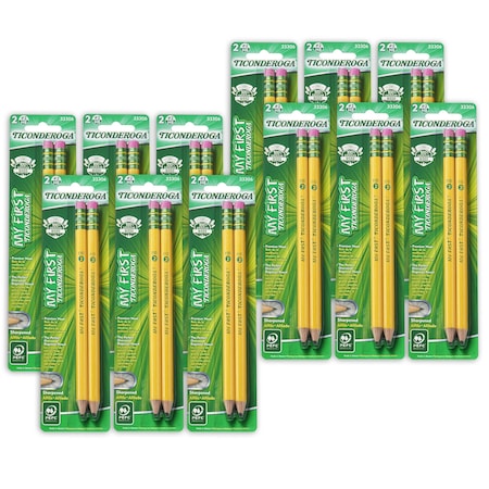 Ticonderoga My First Pencils, Sharpened, 24PK X33306
